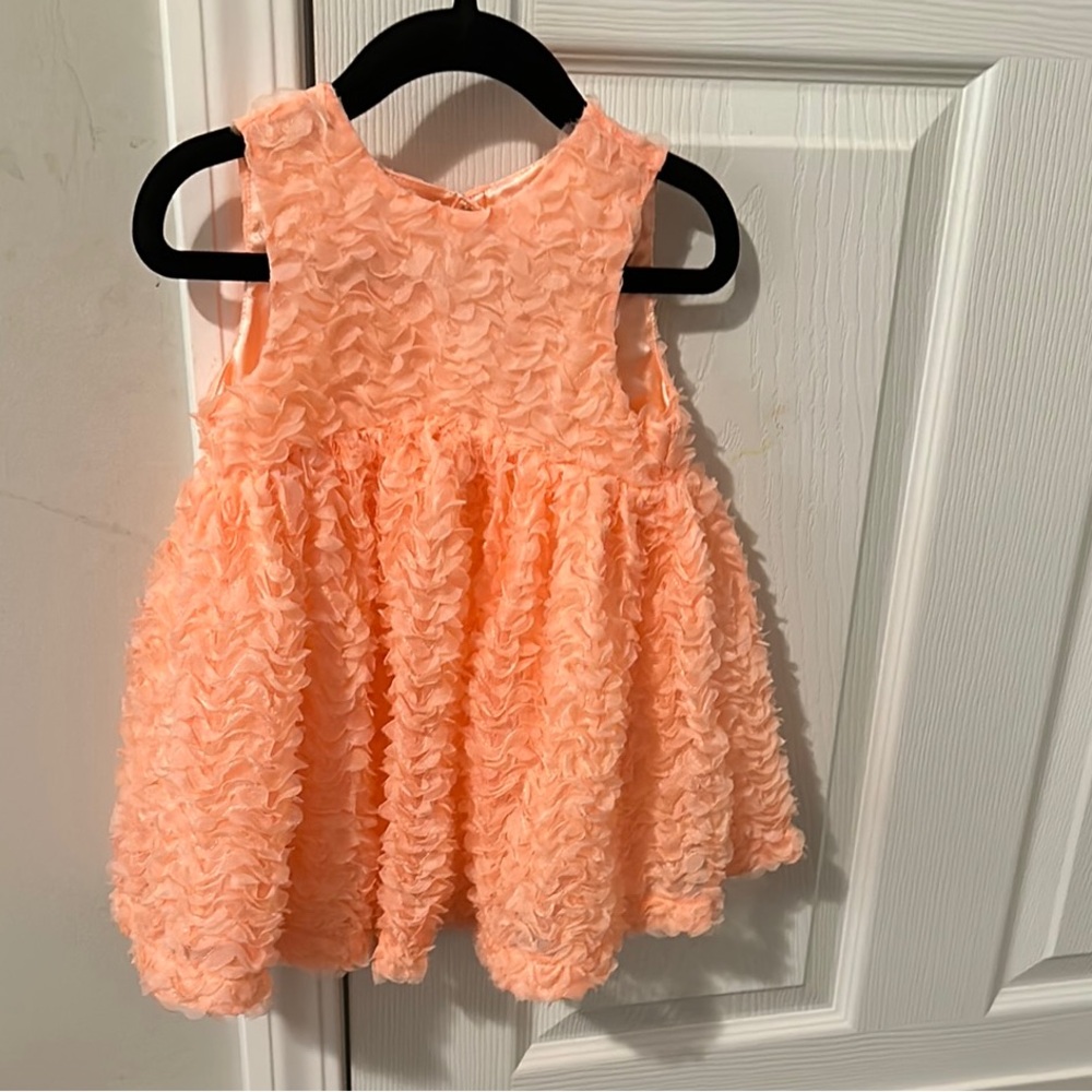 Cat & Jack Peach Textured Kids Dress